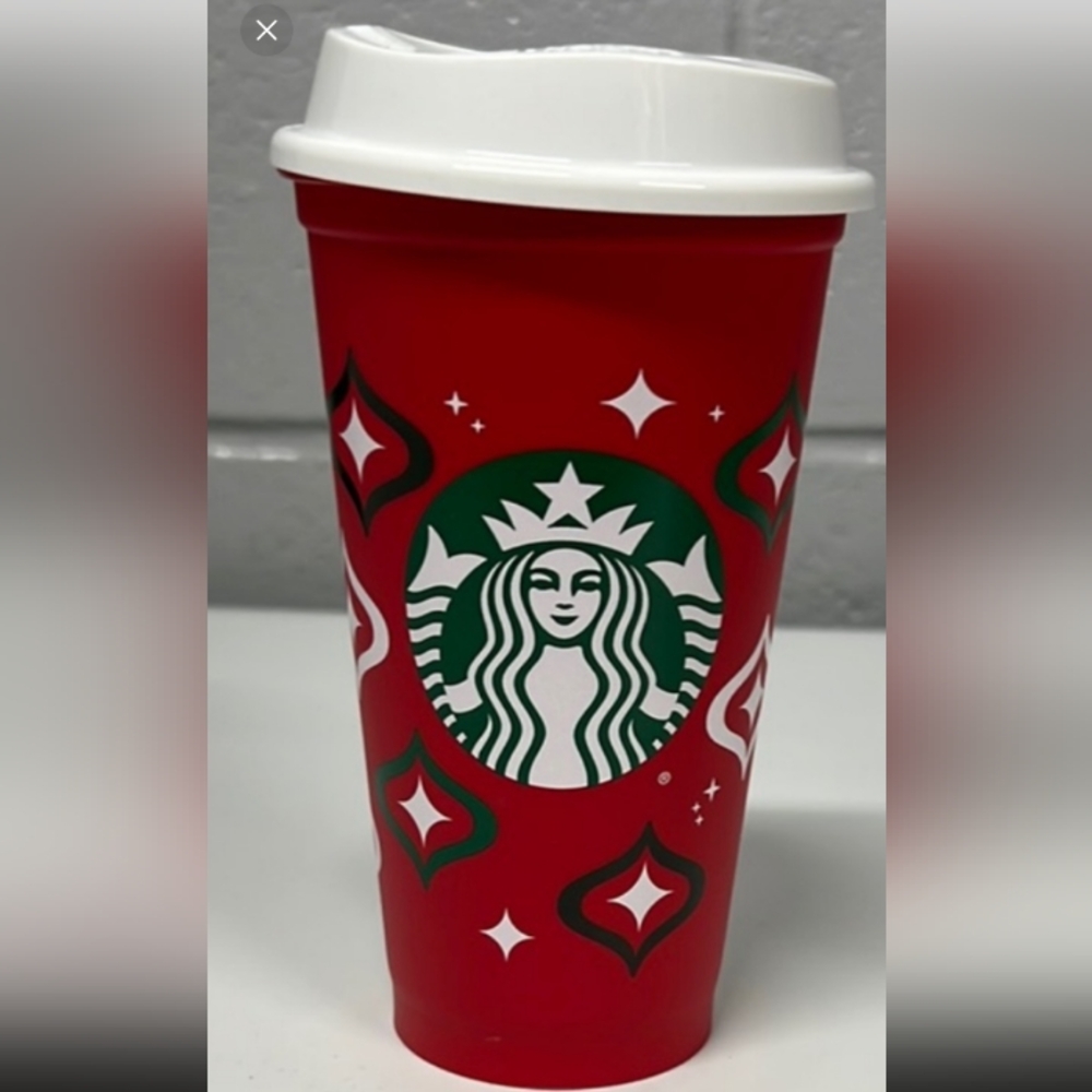 Starbucks Red Holiday Tumbler 16 oz Plastic